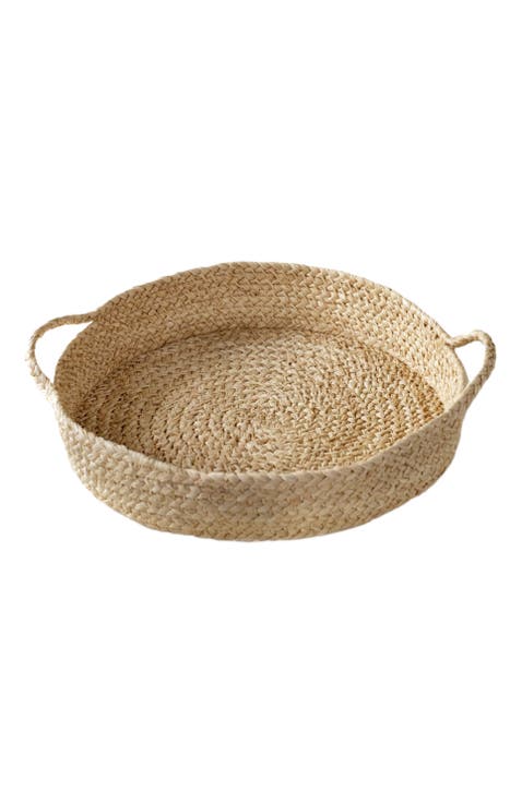 Braided Raffia Tray