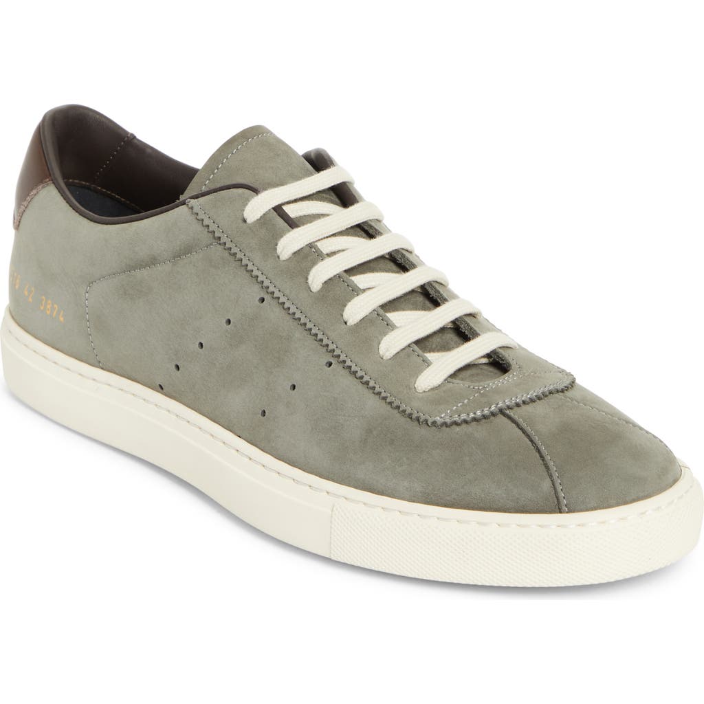 Common Projects Tennis 24 Nubuck Sneaker In Gray