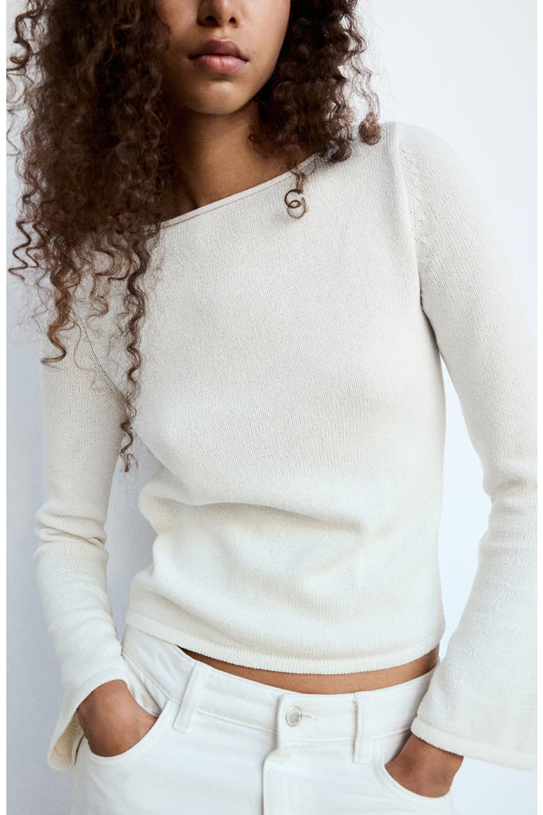 Boat Neck Sweater, Main, color, ECRU