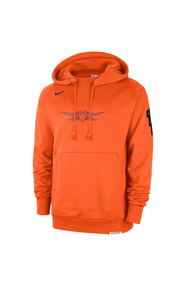 Nike Men's Nike Orange Phoenix Suns 2023/24 City Edition Courtside Standard Issue Pullover Hoodie, Alternate, color,