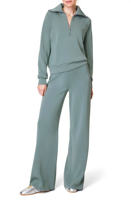 Shop Spanx ® Airessentials Wide Leg Pants In Fennel