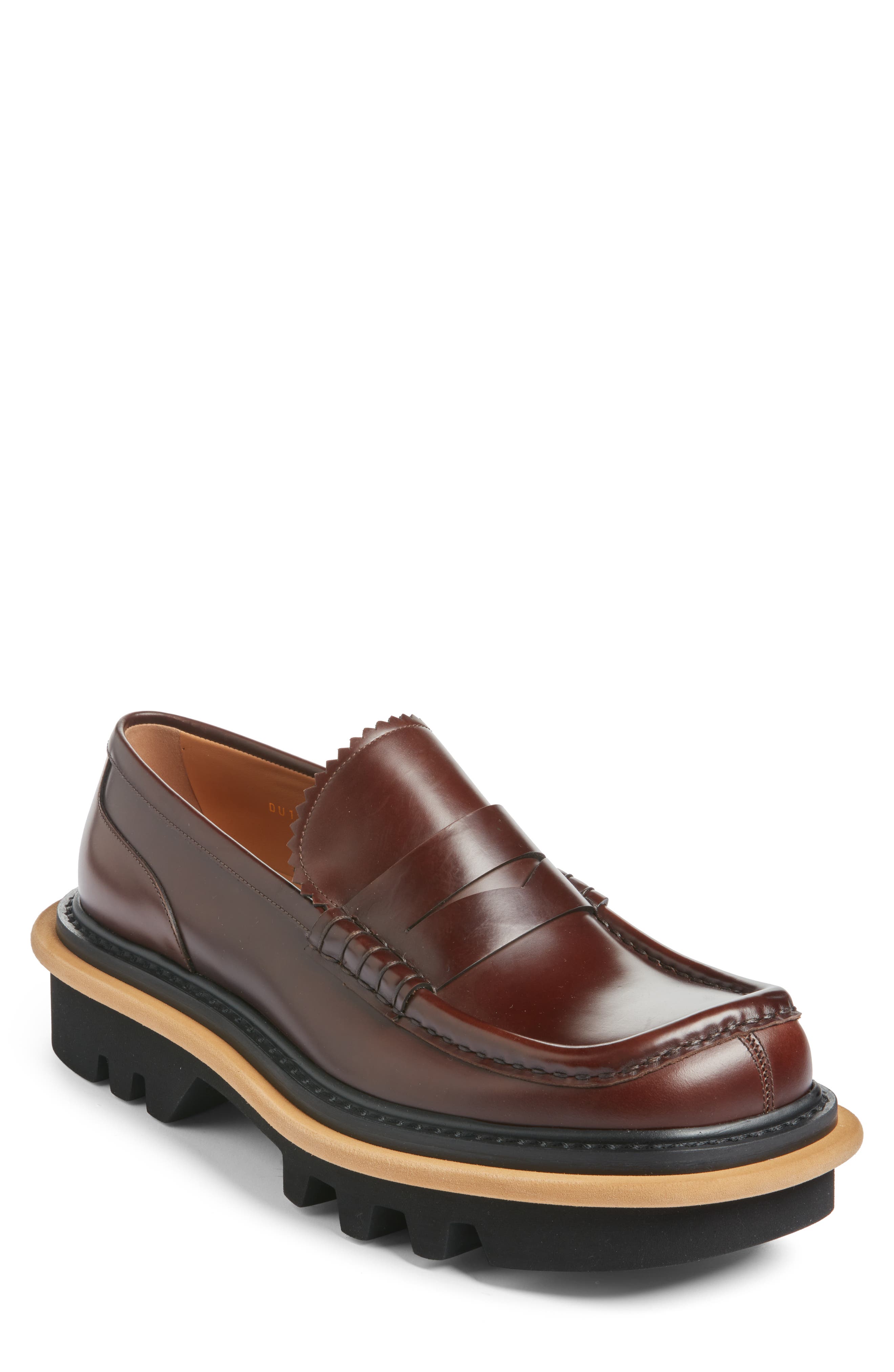 Dries Van Noten NWOB Lug Sole Penny Loafer in Brown Men\'s Size 44 (US 11) Dries Van Noten Lug Sole Penny Loafer in Brown Men main image 4