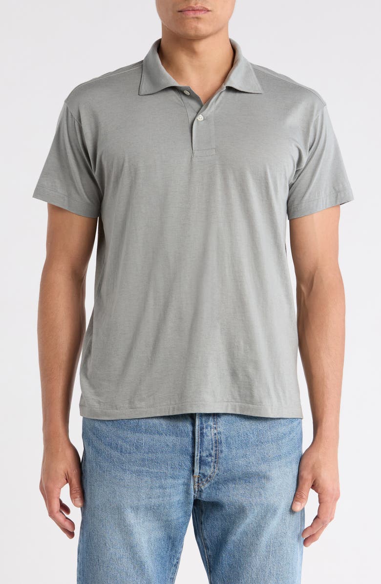 BUCK MASON Cotton & Cashmere Polo, Main, color, Seagrass