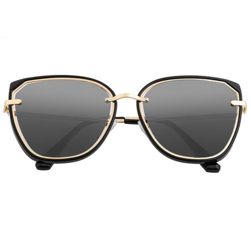 Bertha Rylee Polarized Sunglasses In Black/black