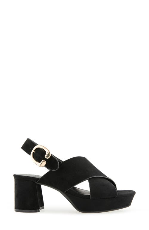 Aerosoles Pura Platform Sandal In Black