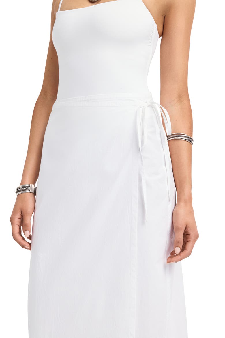 Willa Organic Linen Cover-Up Wrap Skirt, Alternate, color, WHITE
