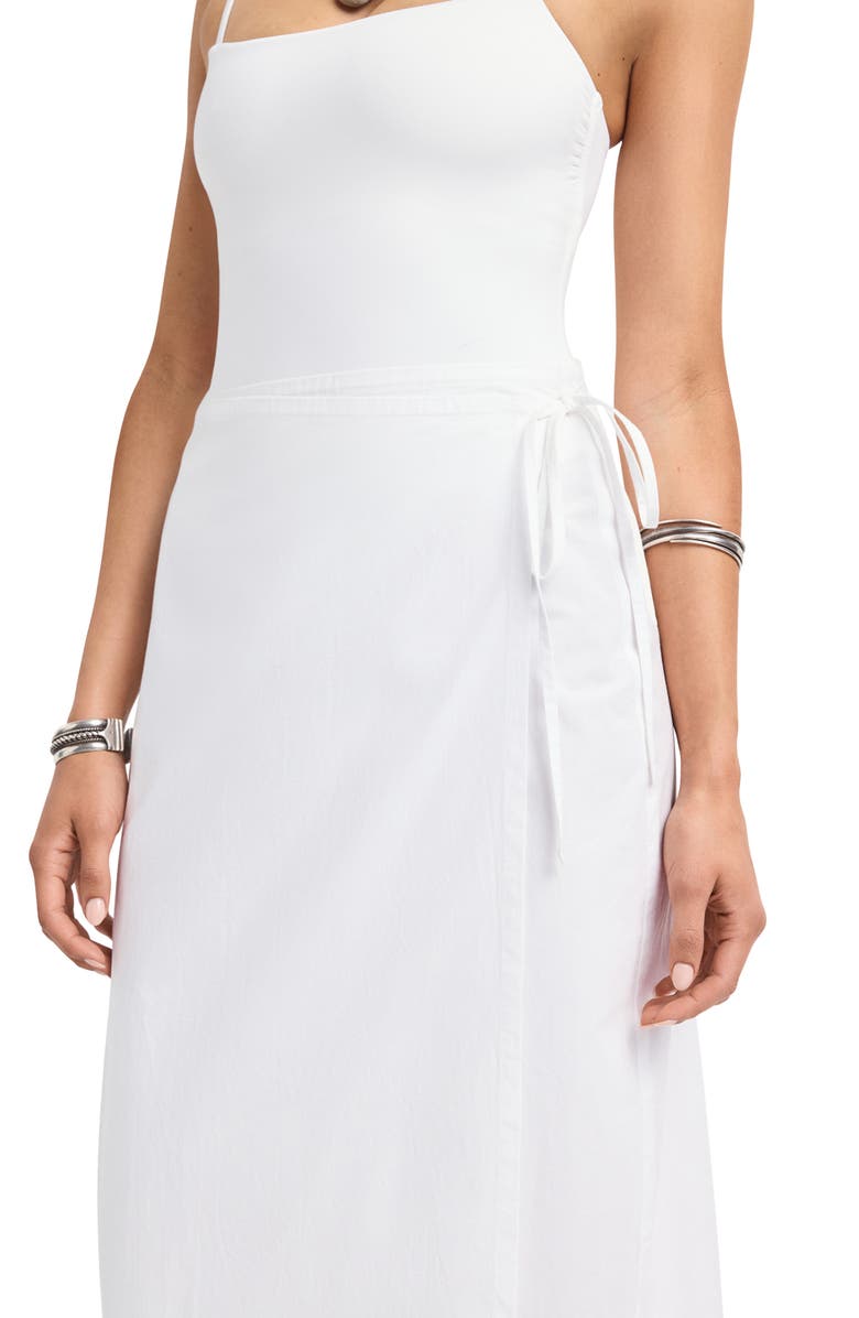 Vitamin A<sup>®</sup> Willa Organic Linen Cover-Up Wrap Skirt, Alternate, color, White