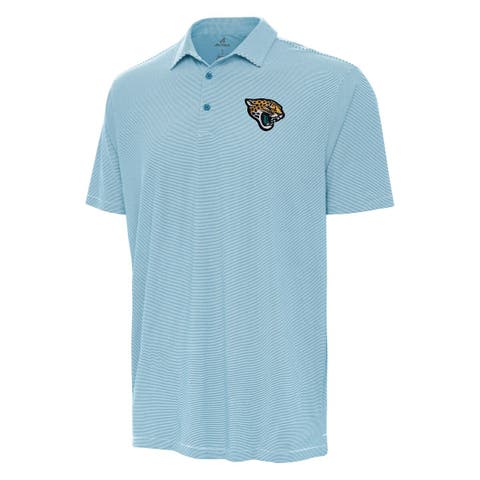 Men's Antigua Teal/White Jacksonville Jaguars Twine Performance Polo