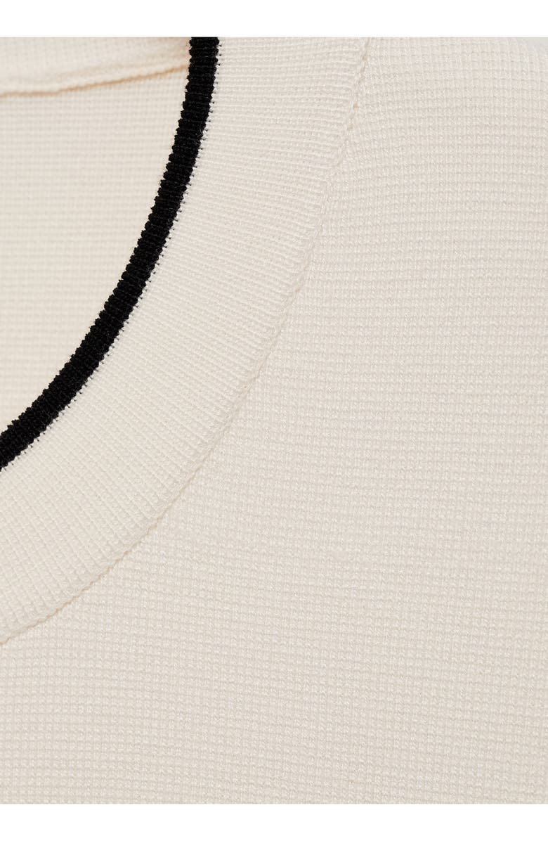 MANGO Contrast Trim Sweater, Alternate, color,