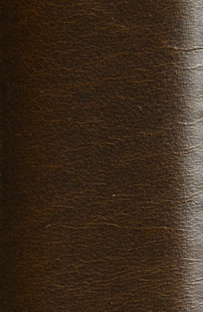 Torino Stitched Calfskin Leather Belt, Alternate, color, Olive