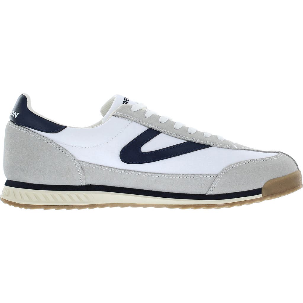 Tretorn Rawlins Sneaker in White/Grey/Navy