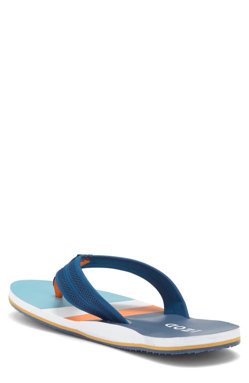 Izod Stripe Flip Flop In Oak Buff