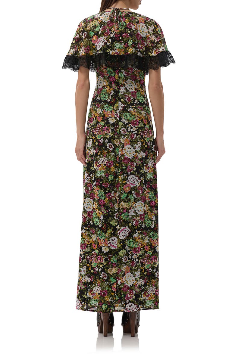 AFRM Jayson Floral Print Lace Maxi Dress, Alternate, color, Vintage Floral