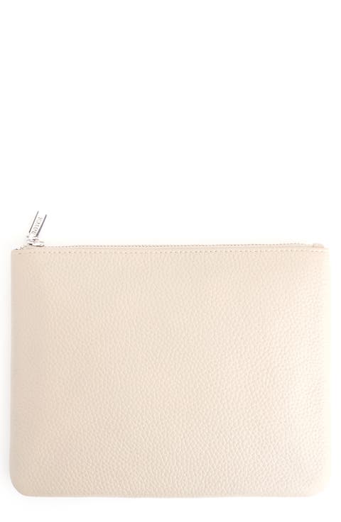 Leather Zip Travel Pouch