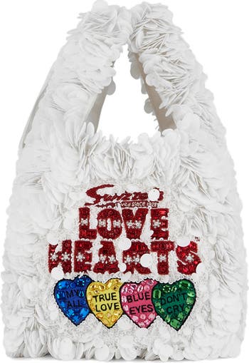 ANYA HINDMARCH Love Hearts トートバッグ Anya Hindmarch Anya Brands Love Hearts Paillette Tote Bag