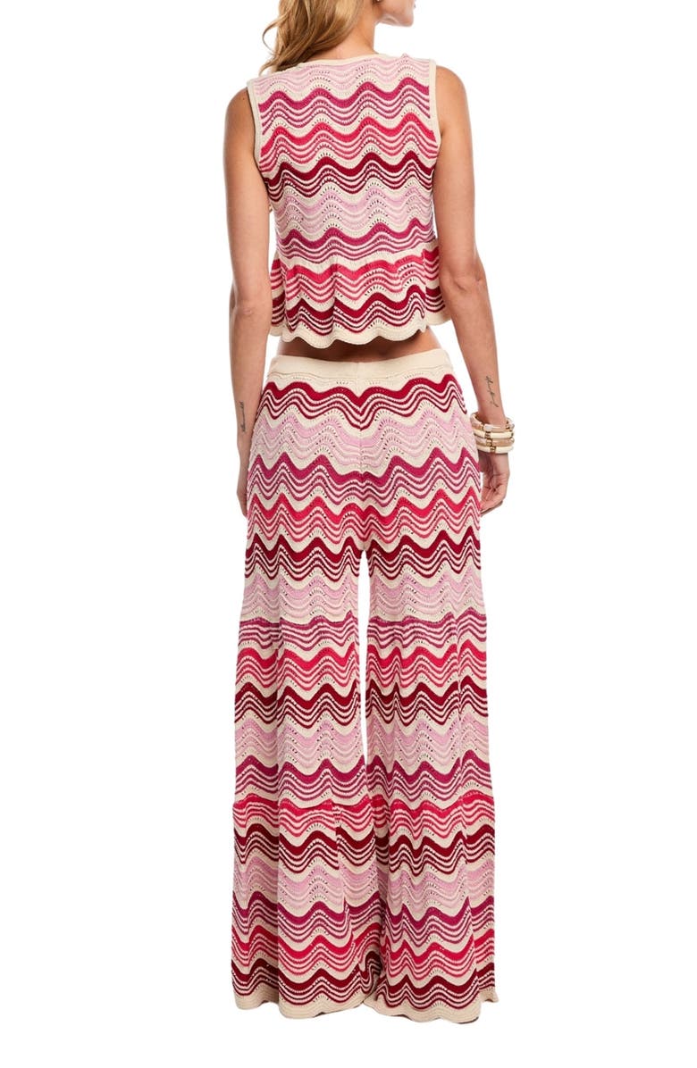 Capittana Kari Tie Front Crop Pointelle Cover-Up Top, Alternate, color, 