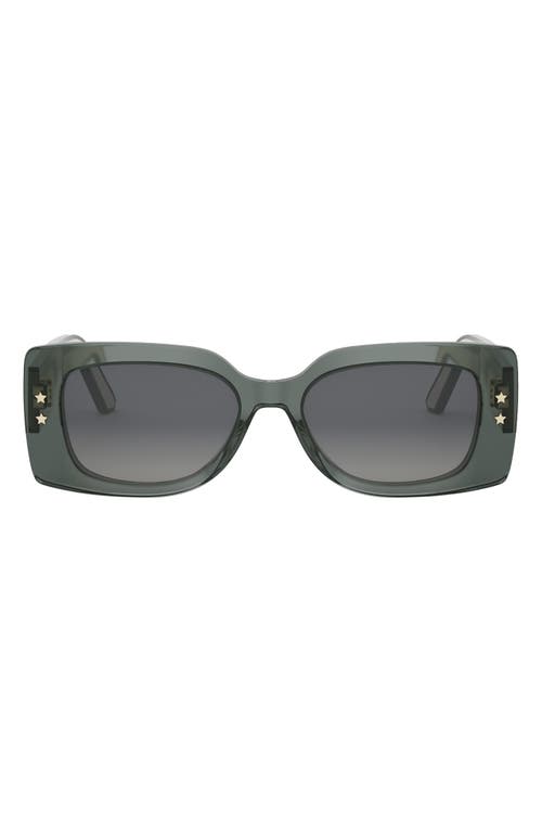 Dior Pacific S1u Square Sunglasses, 53mm In Green