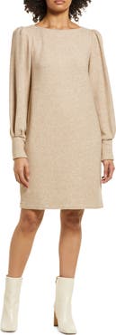 Julia Jordan PUFF SLEEVE SWEATER DRESS