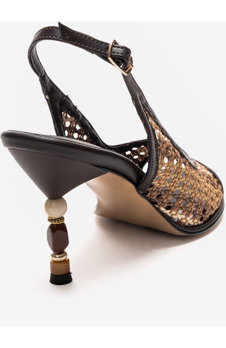 Prologue Shoes Soven Stiletto Sandal, Alternate, color, Brown