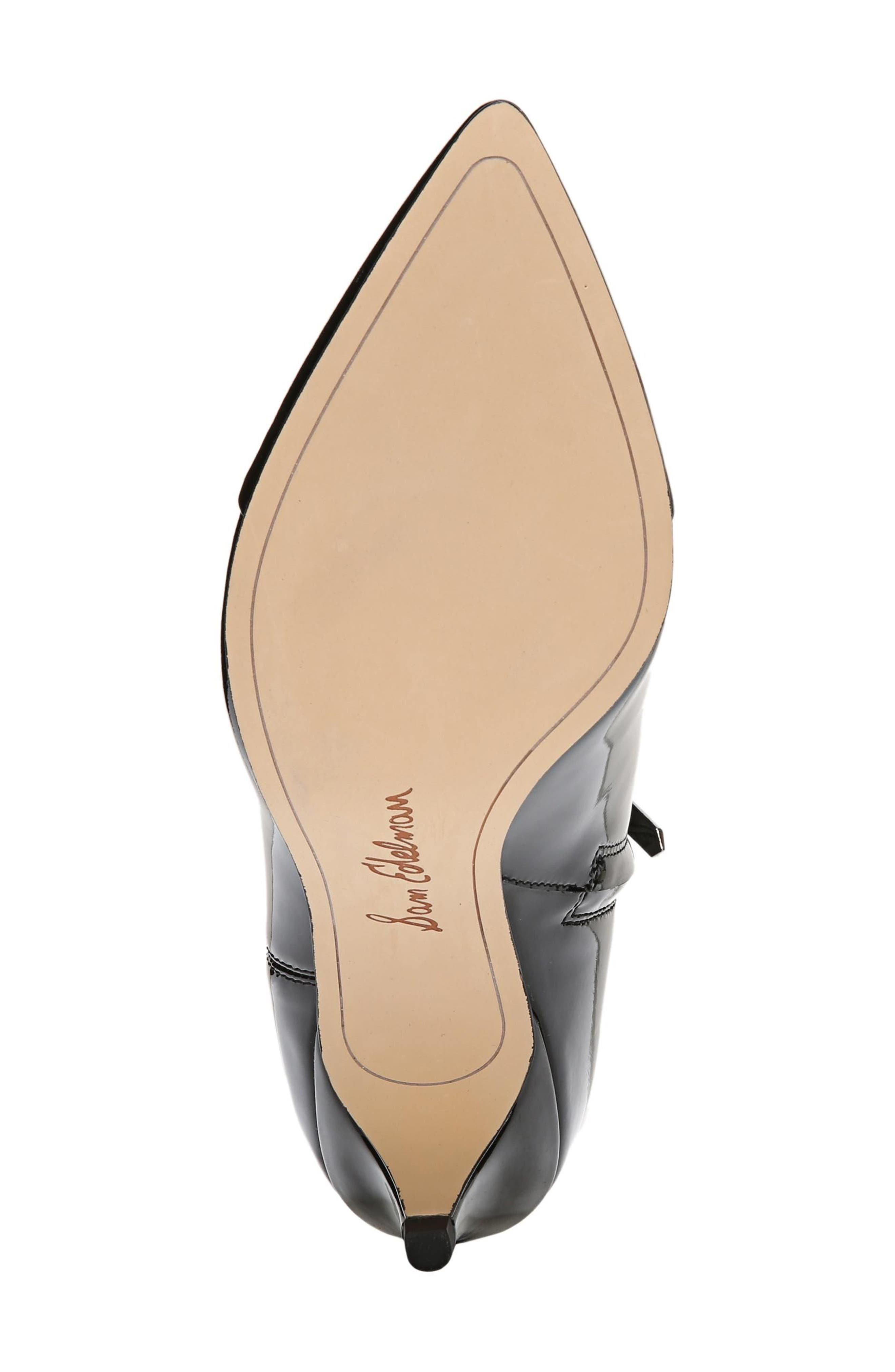Kinzey Pointy Toe Bootie, Alternate, color, BLACK PATENT LEATHER