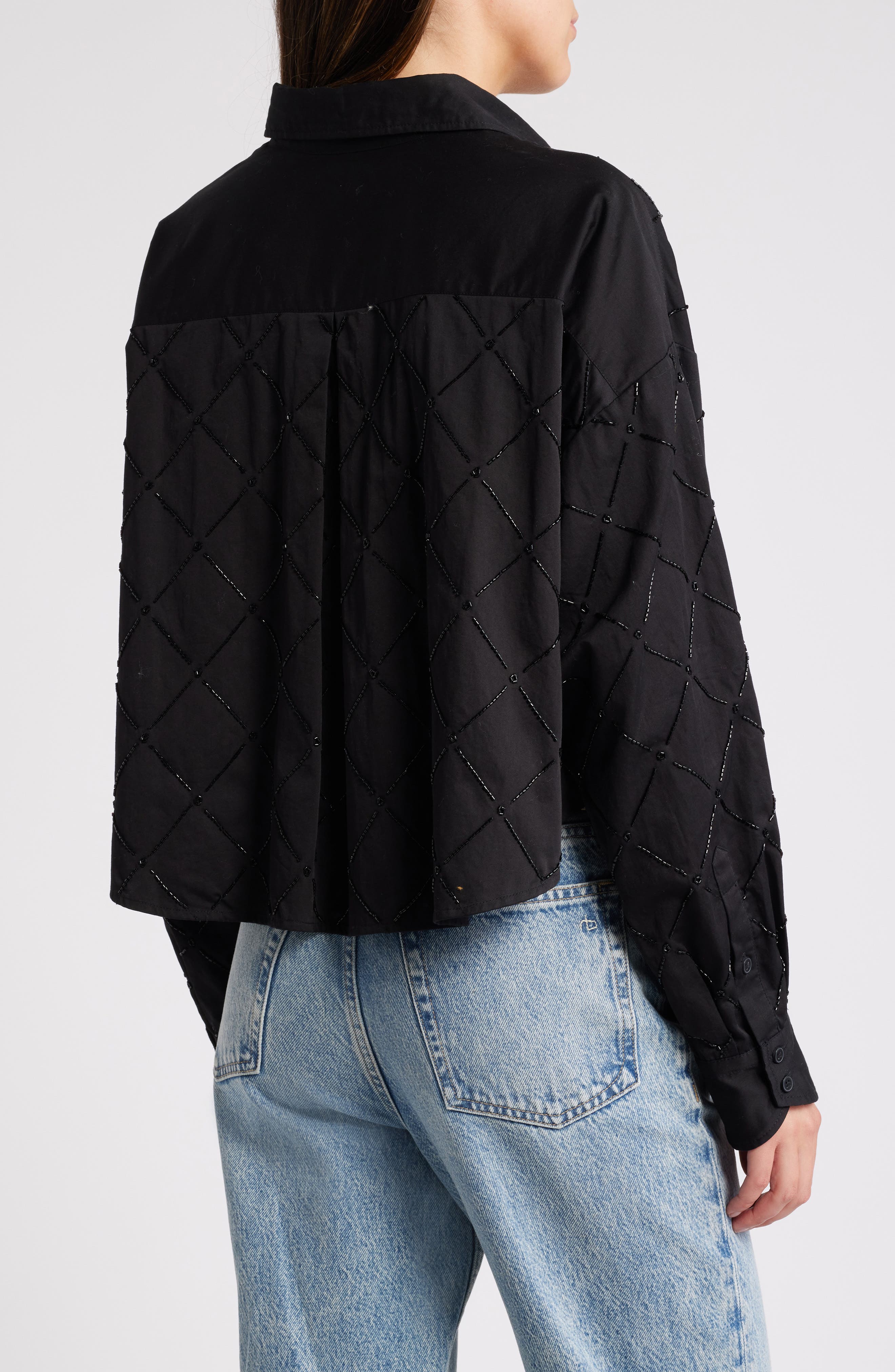 Beatrice Beaded Button-Up Shirt - image 2