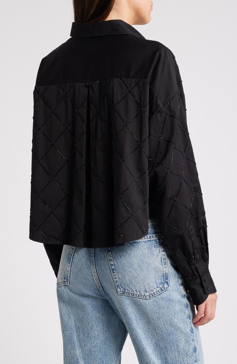 rag & bone Beatrice Beaded Button-Up Shirt, Alternate, color, 