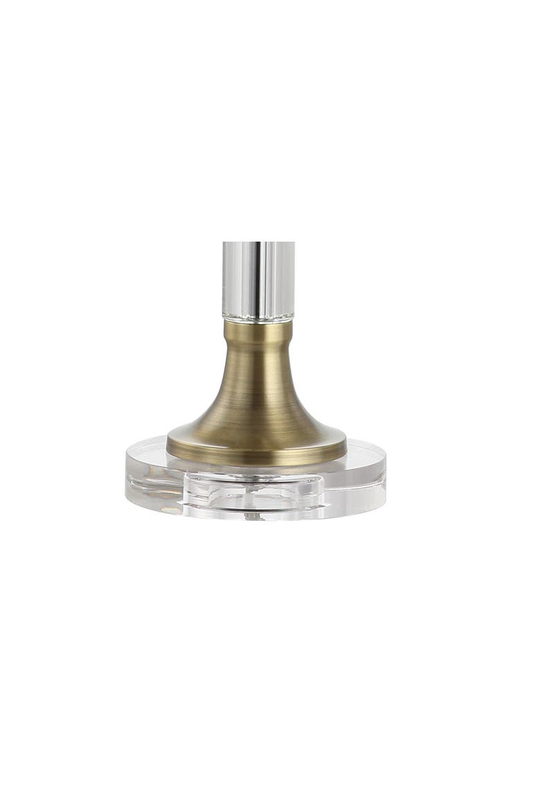 Mark 28" Crystal/Metal LED Table Lamp, Clear/Brass Gold, Alternate, color, Clear/Brass Gold