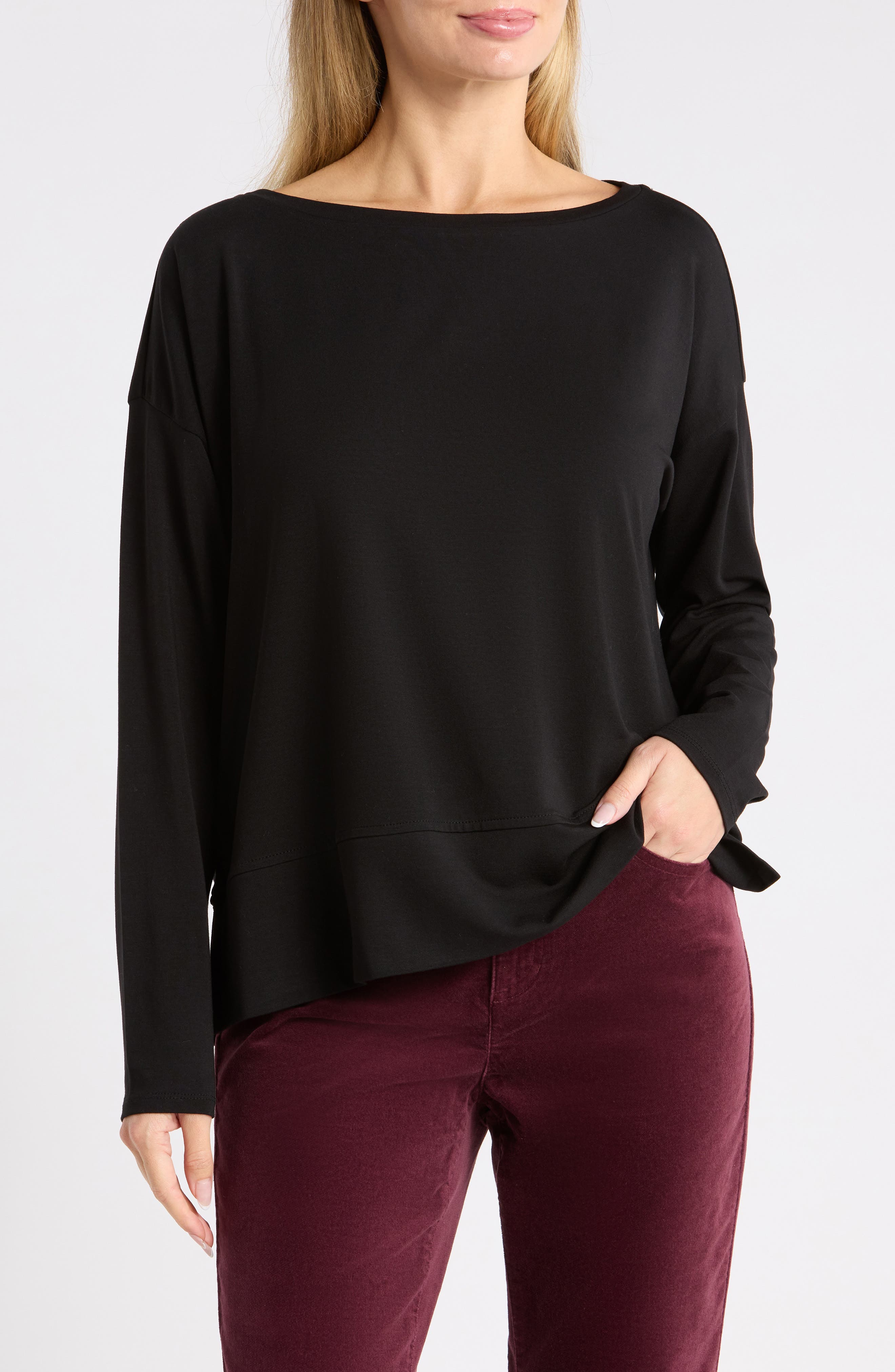 Boxy Long Sleeve Top