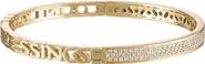 EDEN PRESLEY Half Text & Diamond Bangle