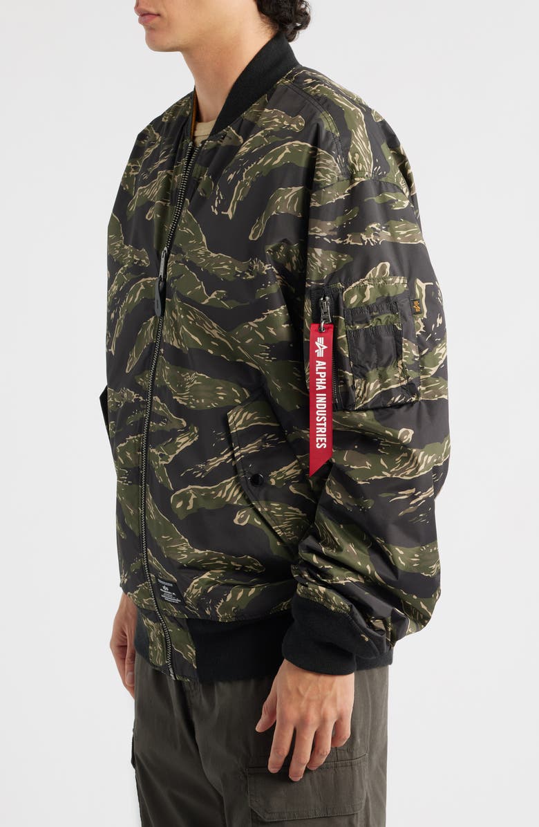 Alpha Industries L-2B Oversize Flight Jacket, Alternate, color, Tiger Camo