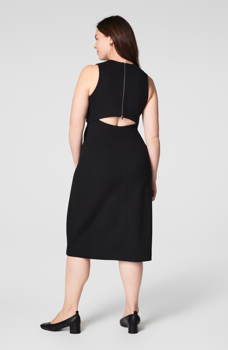 SPANX<sup>®</sup> Ponte Overlay Dress, Alternate, color, Classic Black
