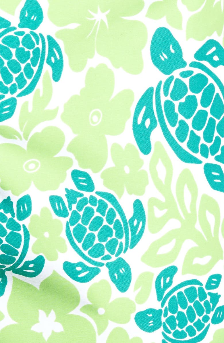 Vilebrequin Hawaiian Turtle Print Swim Trunks, Alternate, color,
