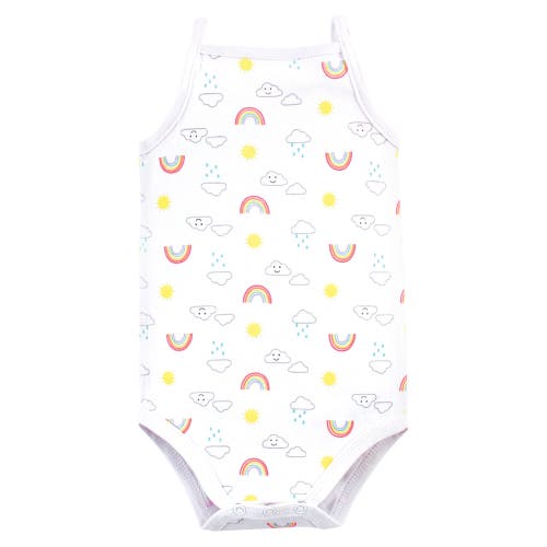 Hudson Baby Soft Cotton Sleeveless Bodysuit In Multi