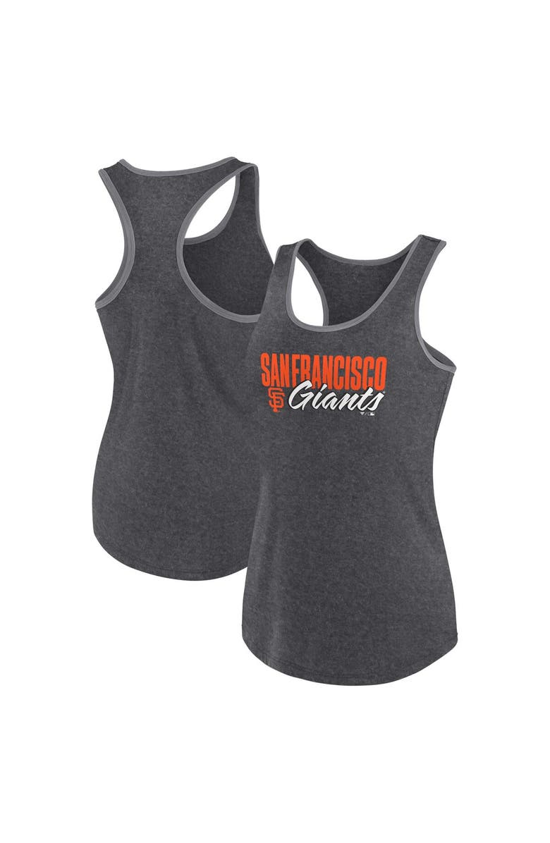 PROFILE Women's Profile Black San Francisco Giants Plus Size Racerback Tank Top, Alternate, color, Black