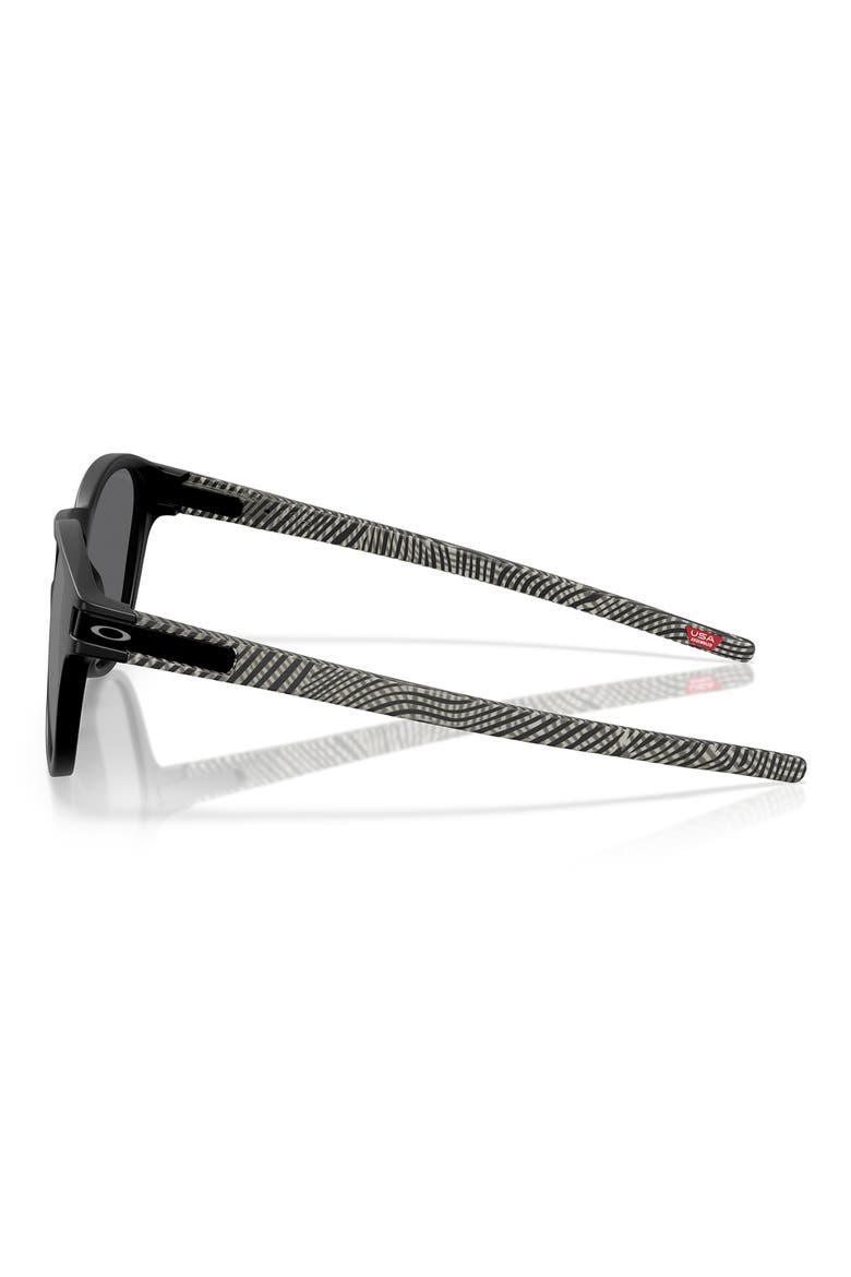 Latch™ 53mm Prizm™ Polarized Round Sunglasses, Alternate, color, MATTE BLACK / BLACK POLARIZED