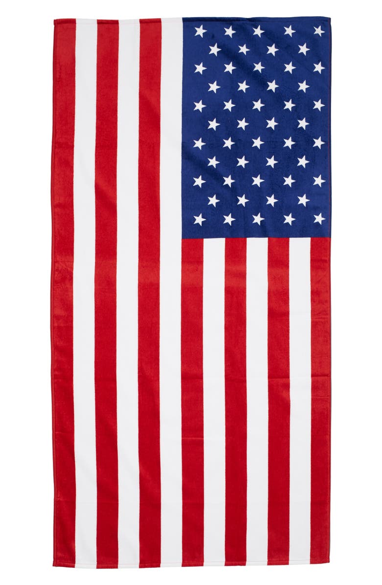DOHLER American Flag Beach Towel - Multi, Main, color,
