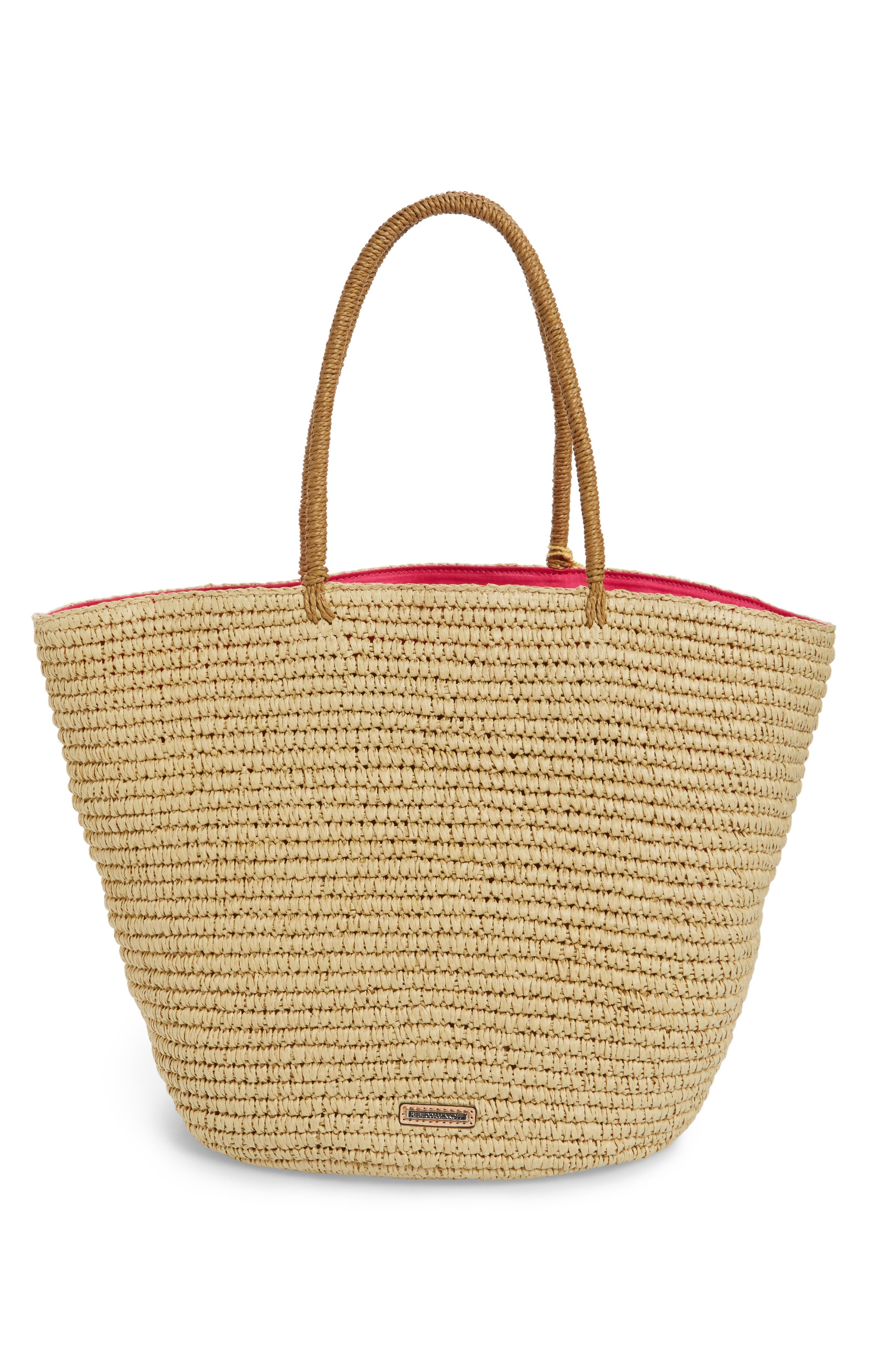 Straw Tote, Alternate, color, NATURAL