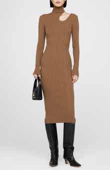 Victoria Cutout Ribbed Midi Dress