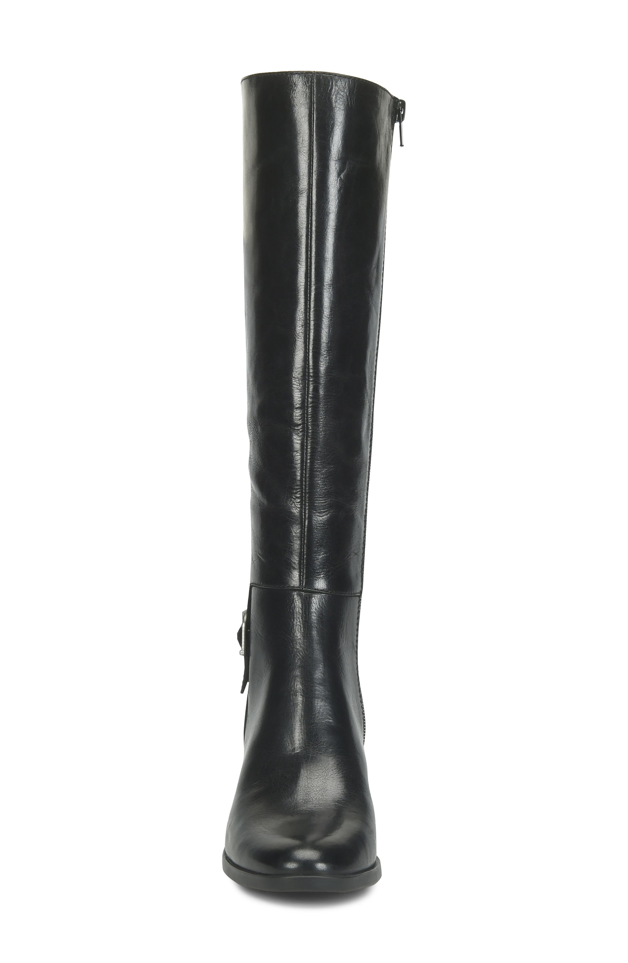 Elysia Leather Knee High Boot, Alternate, color, BLACK LEATHER