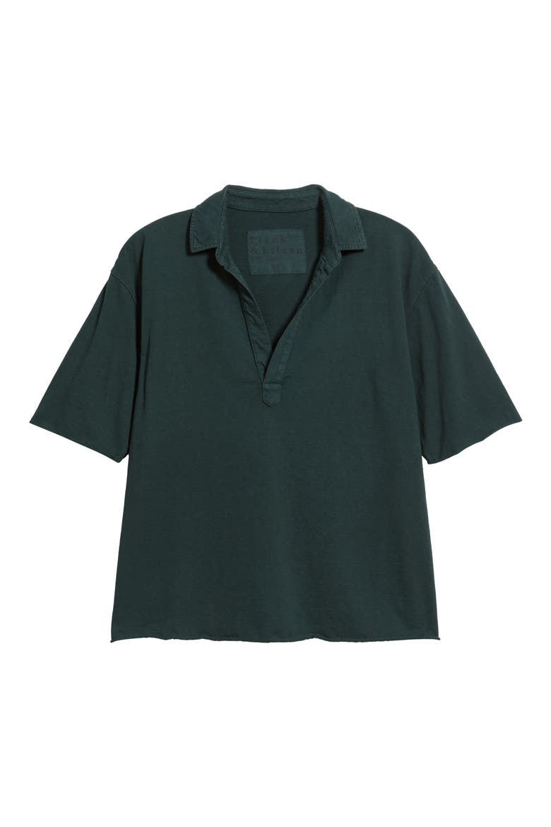 Patty Short Sleeve Popover Tee, Main, color, PINE