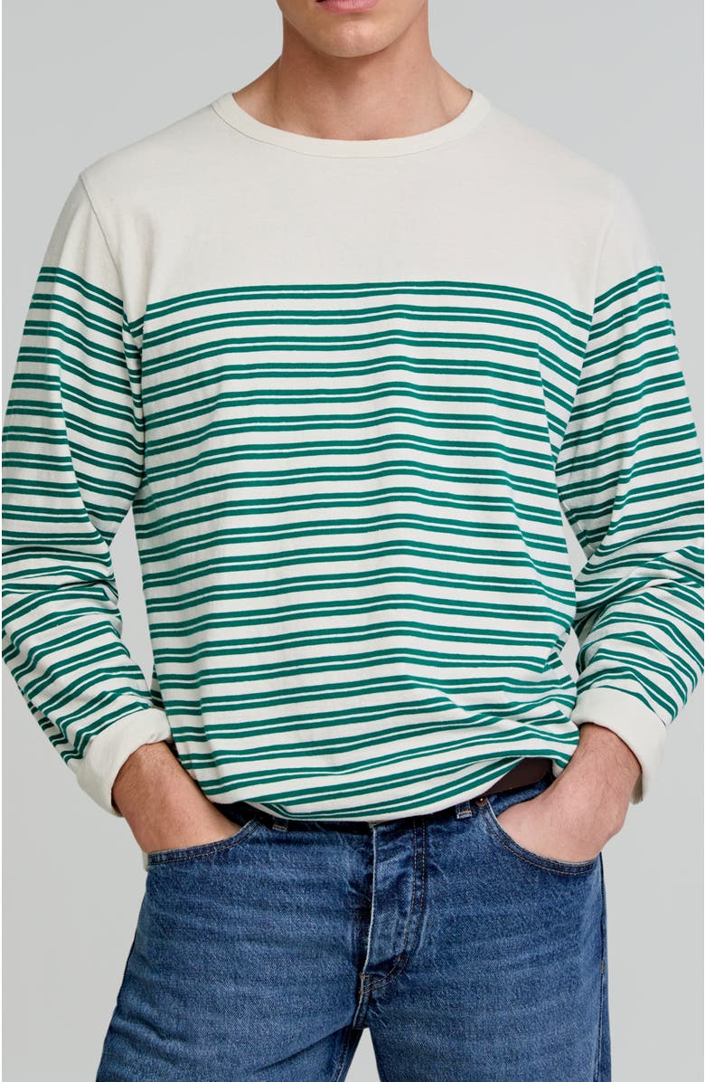 Scalpers Camp Stripes Ls Tee, Main, color, Green