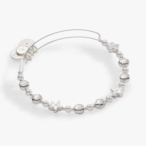 Seaside Pearl Beaded Bangle