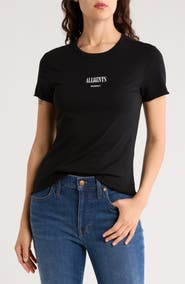 AllSaints Burman Bela Logo Graphic T-Shirt