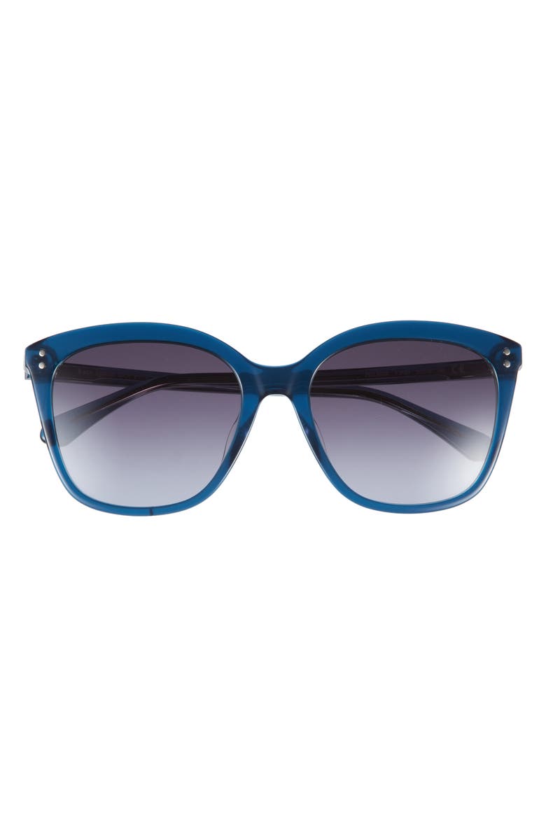Kate Spade New York 55mm pella cat eye sunglasses, Main, color, Blue/ Dark Fuschia