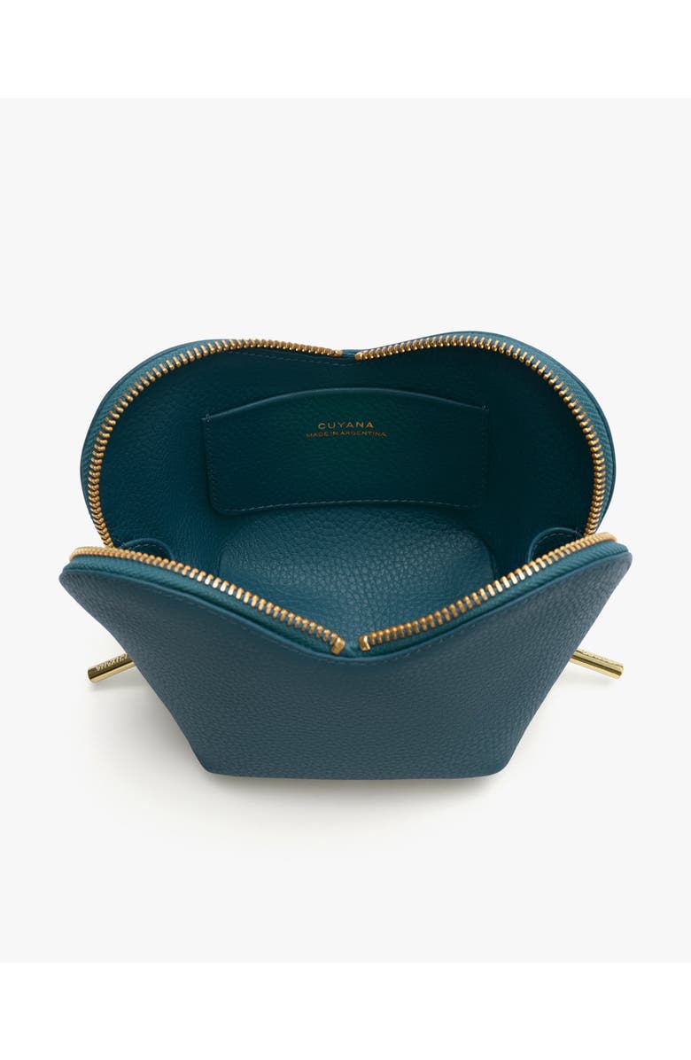 Cuyana Mini Heart Case, Alternate, color, Deep Ocean