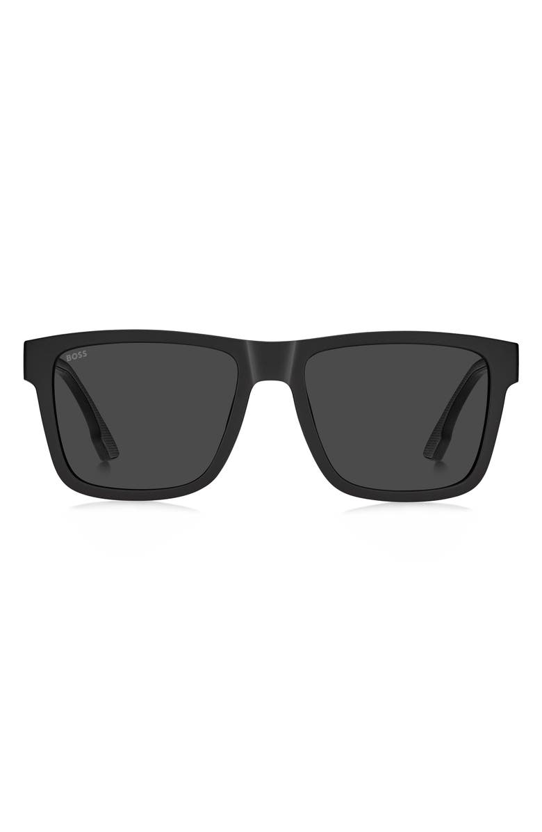 BOSS 56mm Sunglasses, Main, color, Black/ Grey