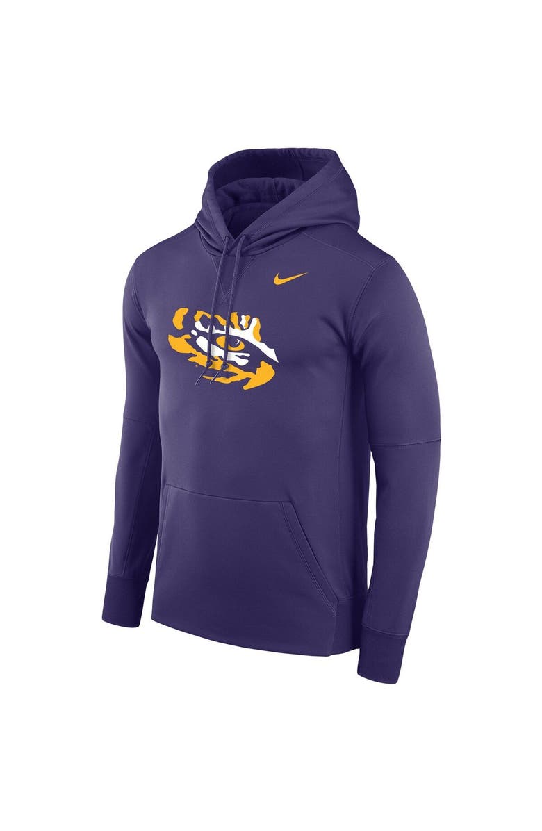 Nike Men's Nike Purple LSU Tigers Performance Pullover Hoodie, Alternate, color,