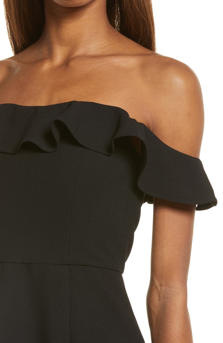 French Connection Whisper Sleeveless Fit & Flare Dress, Alternate, color, 