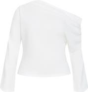 City Chic Imani One-Shoulder Long Sleeve Top