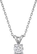 Julianna B. 1/2 CTW Lab-Grown Diamond Solitaire Necklace Platinum